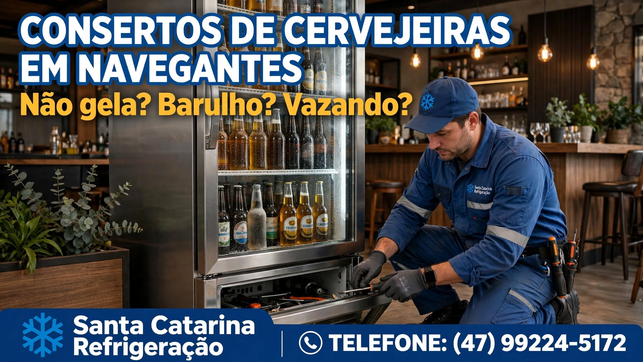 Conserto de cervejeira em Navegantes SC - Santa Catarina Refrigeração
